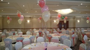 Read more about the article Wedding Reception Balloon Display at the Windmill Village